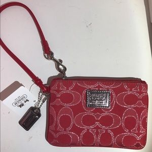 Coach poppy wristlet
