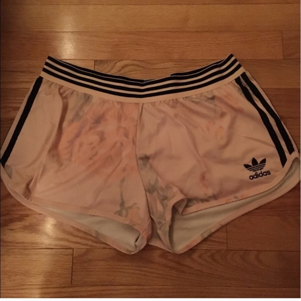 Adidas Pastel rose running shorts