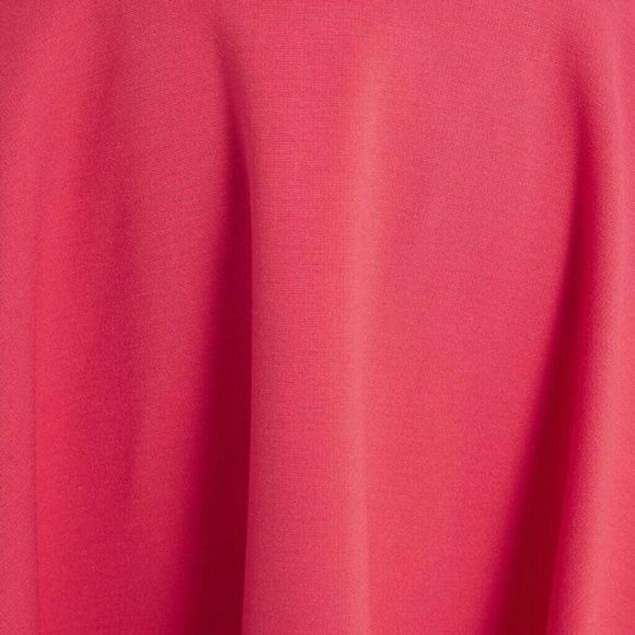 Coral Scalloped Fit and Flare Dress - Picture 4 of 4