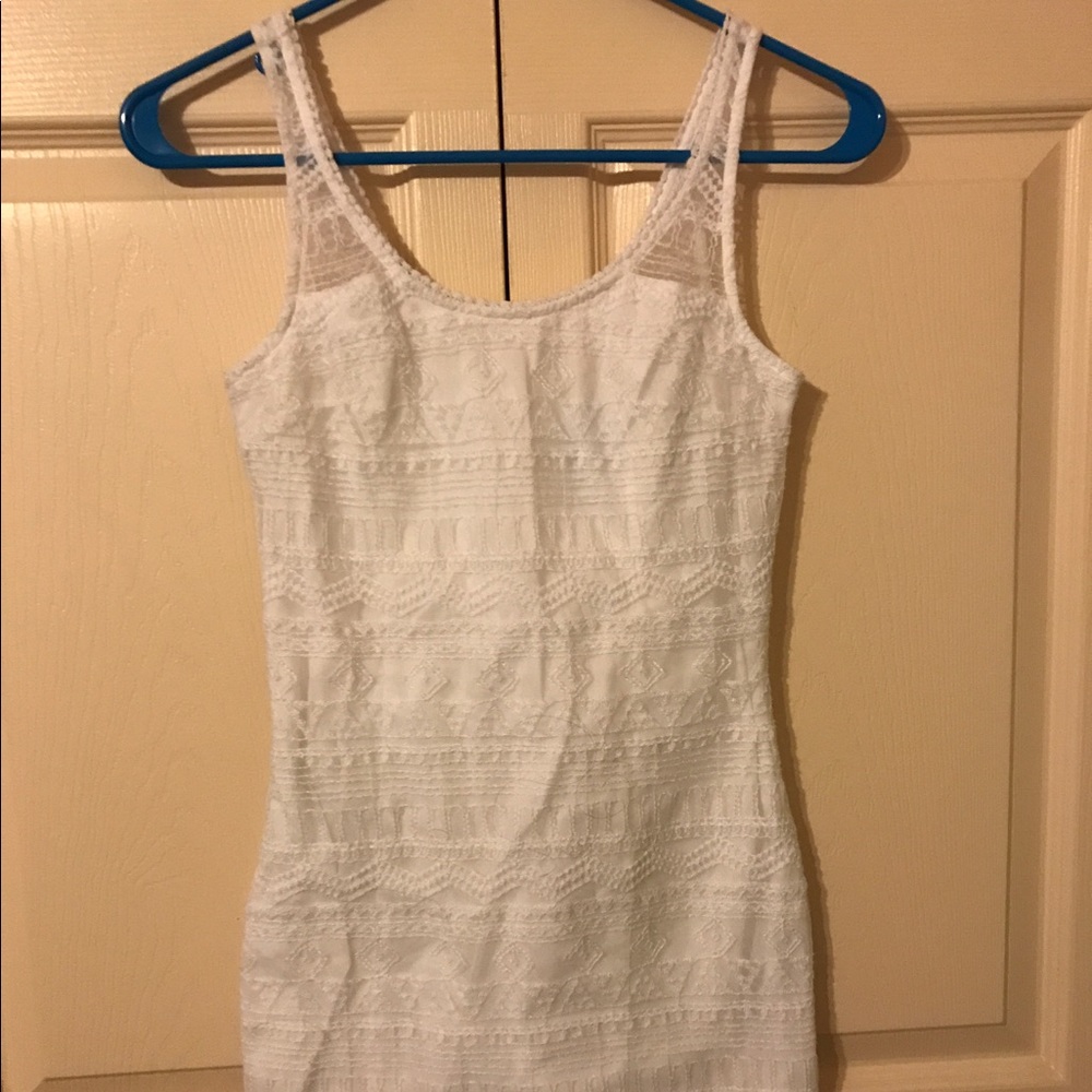 White lace dress