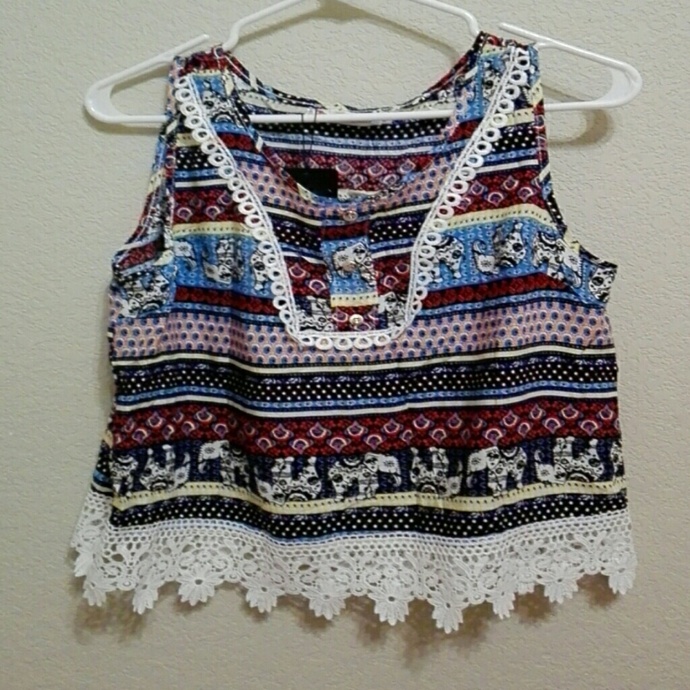 Aztec Lace Tank NWT