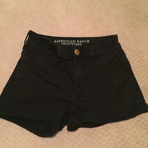 BLACK AE HI RISE SHORTIES