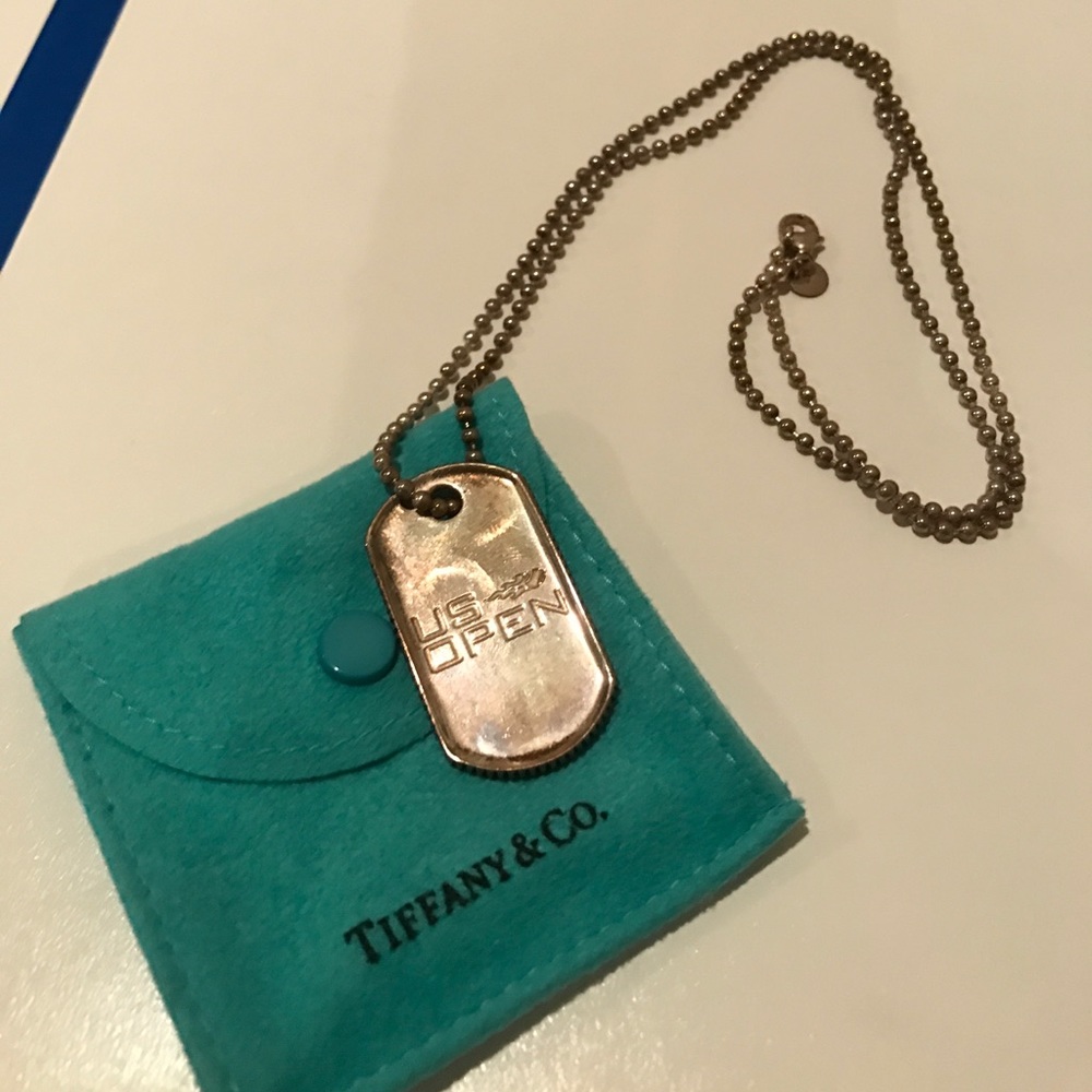 US Open Tiffany dog tag