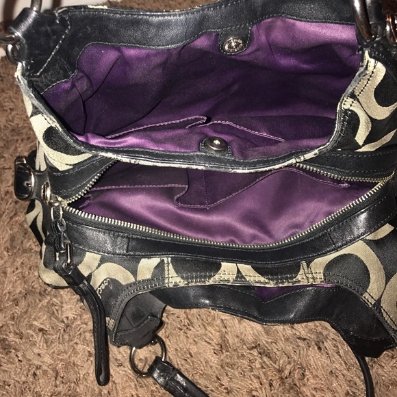 Black Coach Purse - Picture 2 of 3