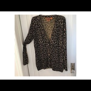 Beautiful Tory Burch leopard cardigan