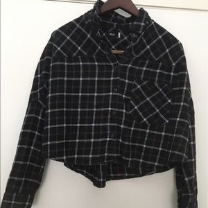 Cropped Flannel shirt