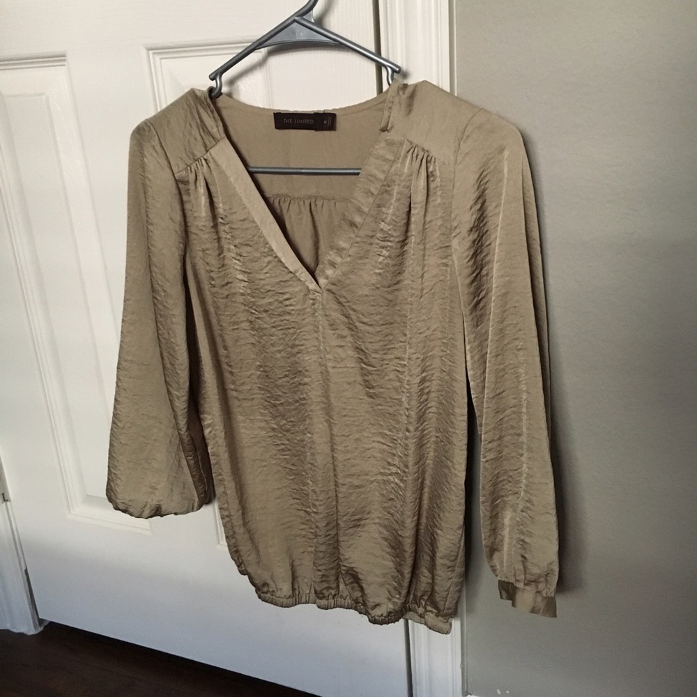 Women's The Limited gold blouse
