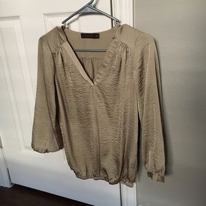 Women's The Limited gold blouse