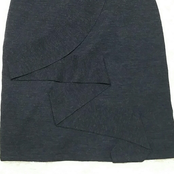 Martine Sitbon ruffle front wool pencil skirt - Picture 3 of 5