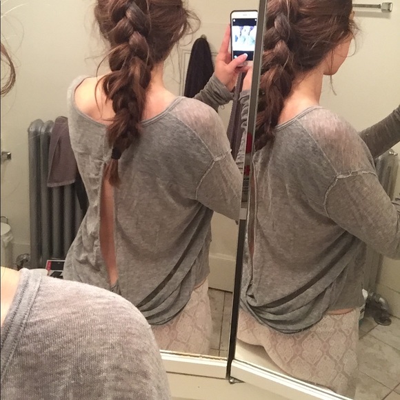 Free People Open Back Shirt! - Picture 3 of 4