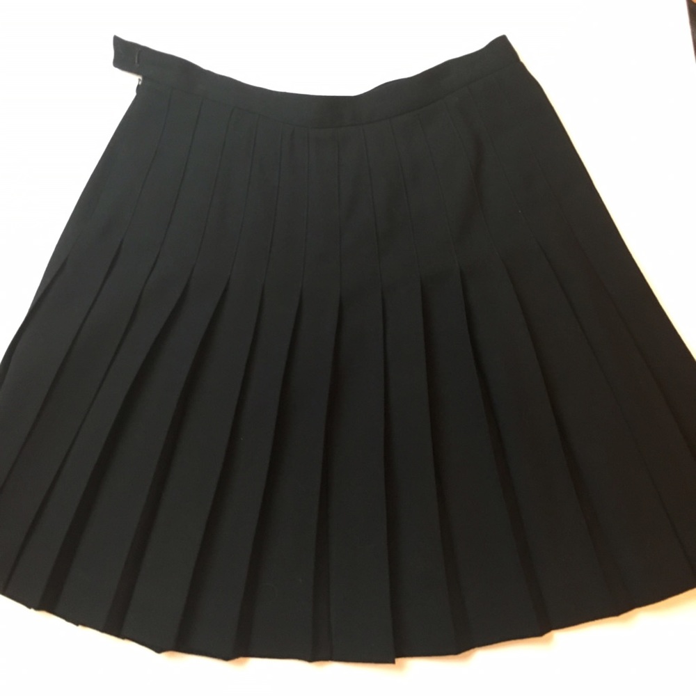 Vintage Classic Wool Pleated Skirt