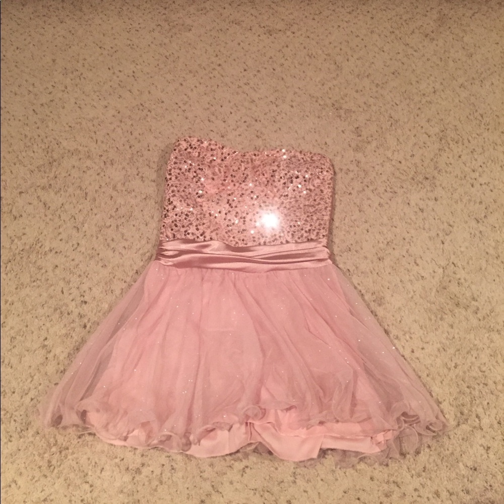 SPEECHLESS LIGHT PINK MINI DRESS
