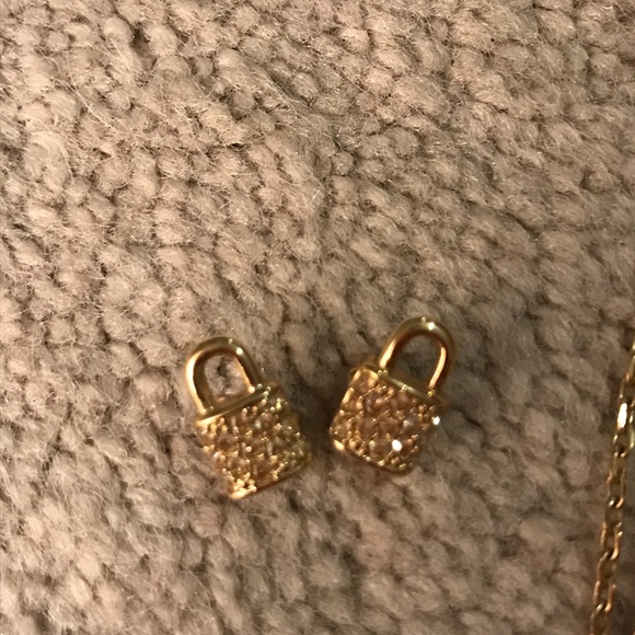 Coach lock earrings and necklace - Picture 3 of 5