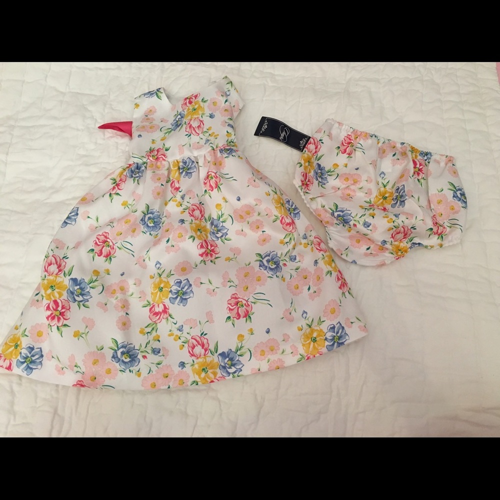 NWT+ RALPH LAUREN CHAPS+TODDLER GIRL FLORAL DRESS