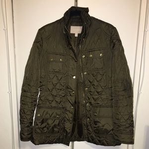 Banana Republic green quilted jacket