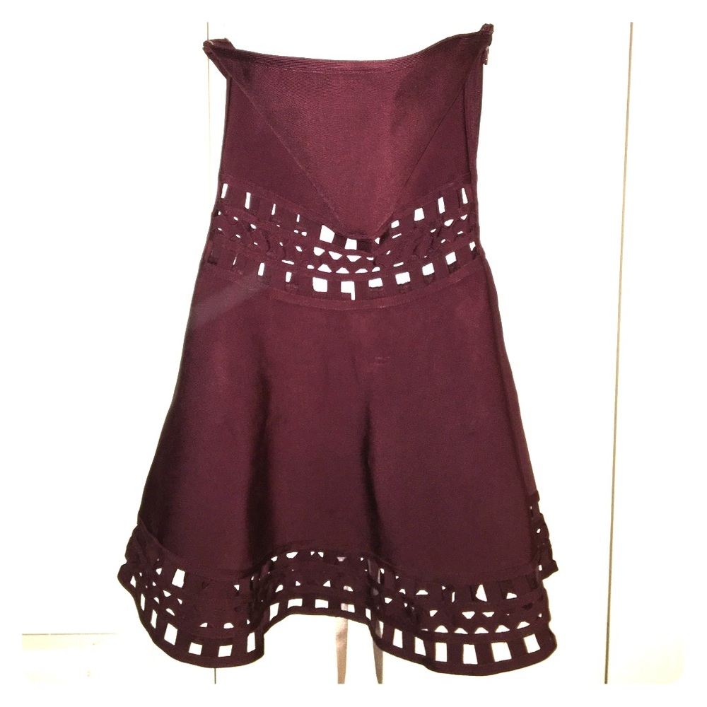 Dark Purple Cocktail Mini (Bandage Dress Material)