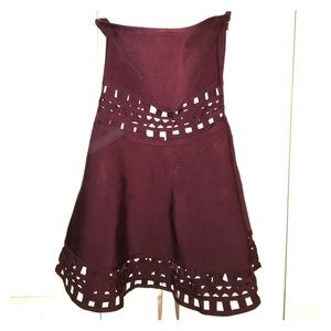 Dark Purple Cocktail Mini (Bandage Dress Material)