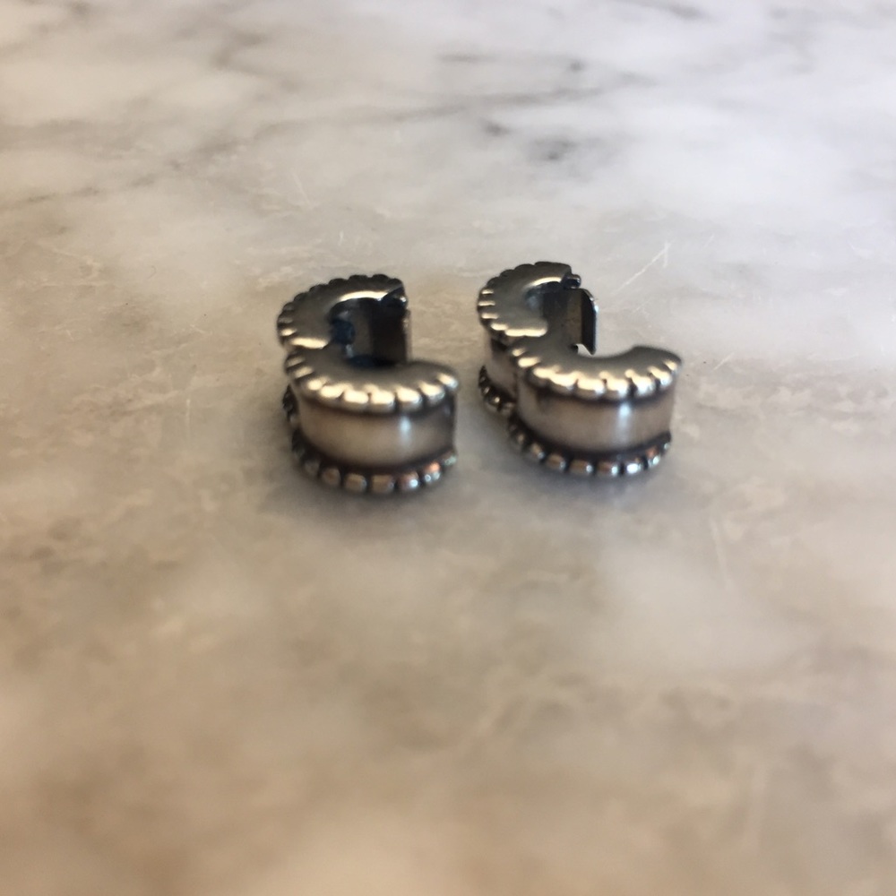 Two Matching Pandora Clasping Beads