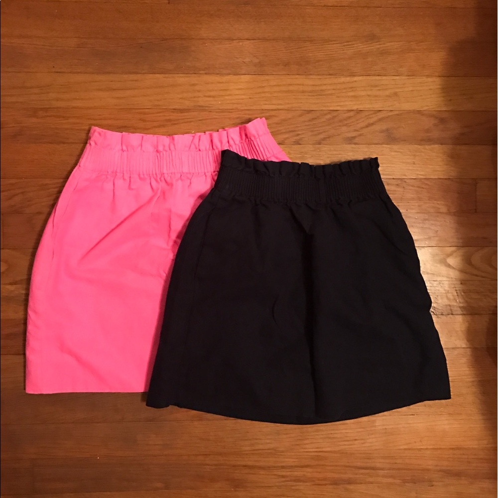 J. Crew Factory pair of mini skirts