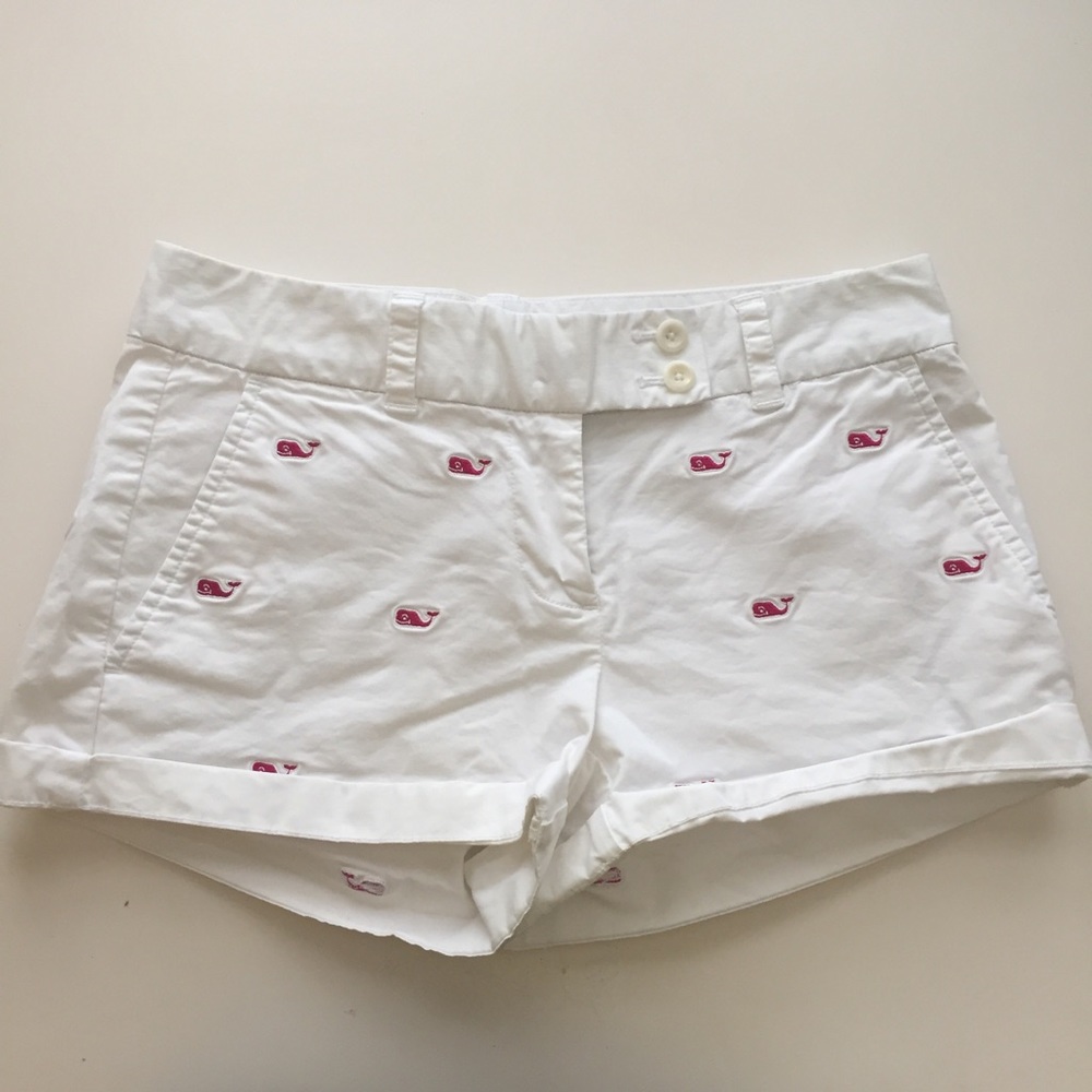 Vineyard Vines Pink Dayboat Whale Shorts 0