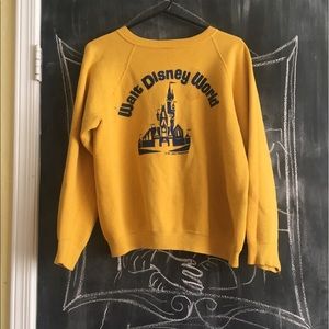 Vintage Mustard Disney World Sweatshirt