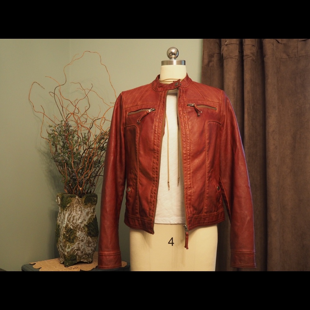 Faux Leather Jacket