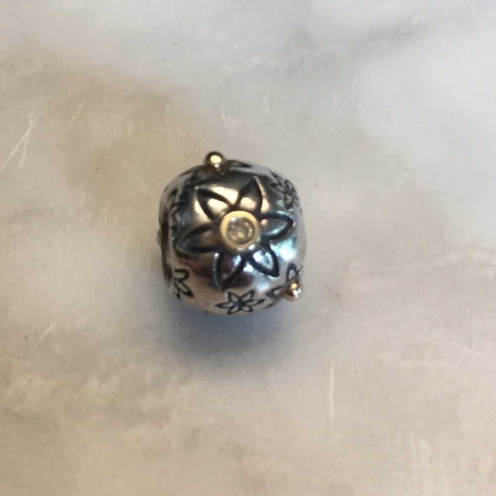 Two Toned Diamond (Retired) Pandora Bead
