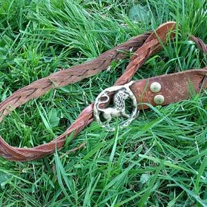 Vintage lion belt buckle