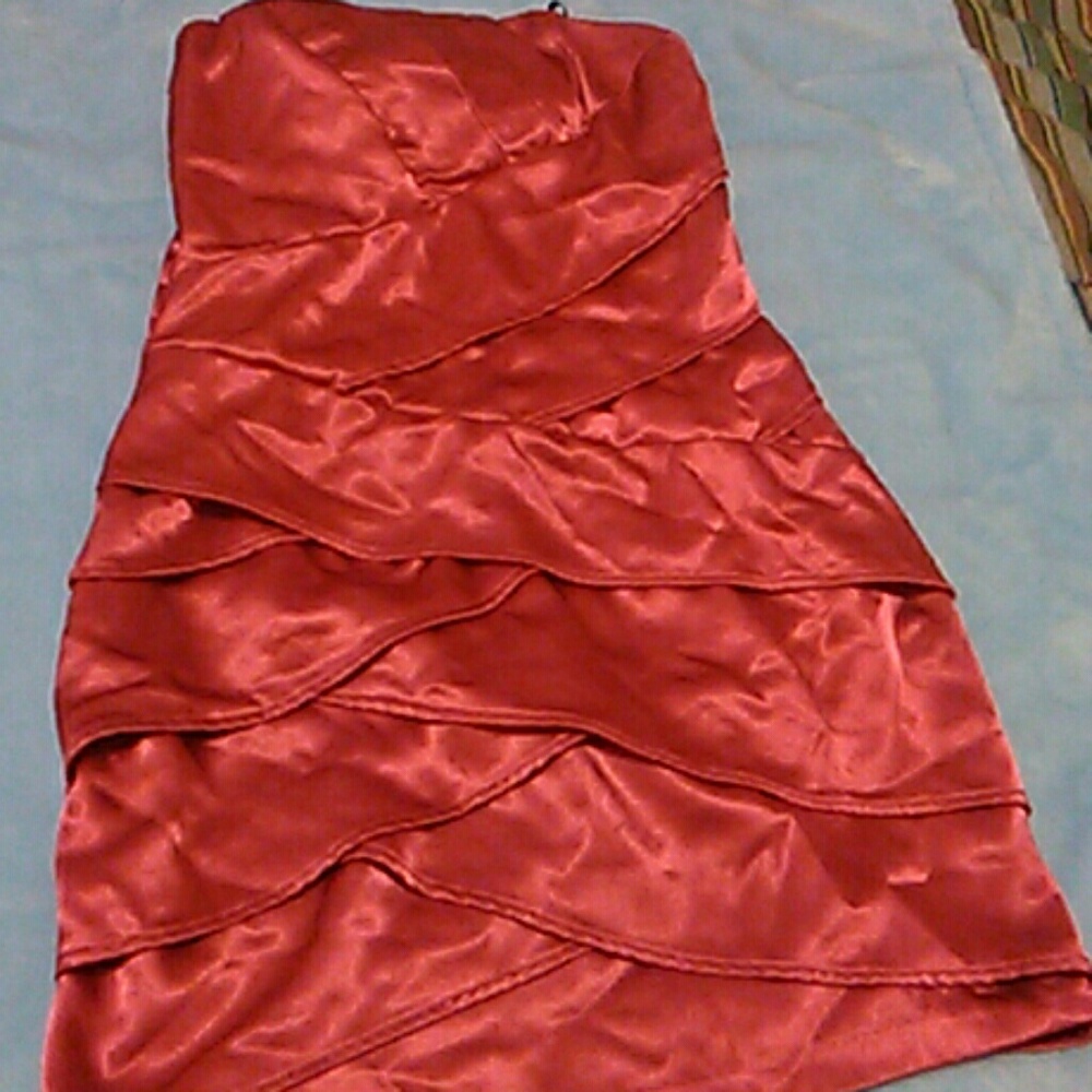 Red tight dress