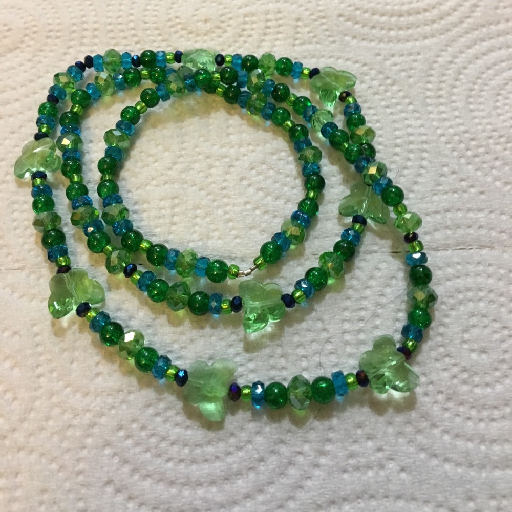 Long beaded necklace