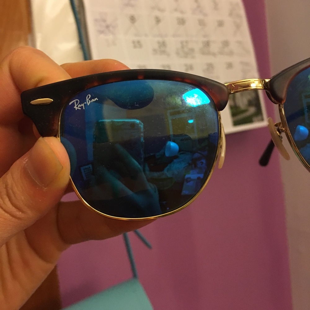 Ray-Ban blue tinted polarized sunglasses
