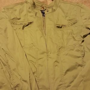 Sage green jacket from the Gap