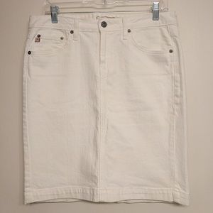 Big Star White Jean Pencil Skirt