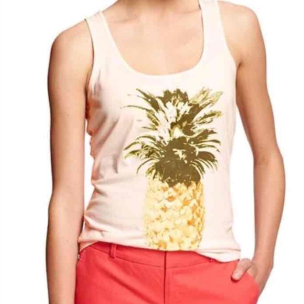 Banana republic tank top pineapple
