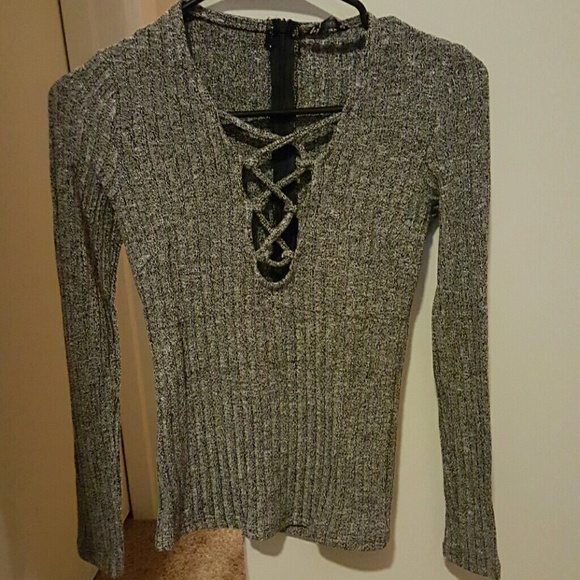 Hollister Tops - Lace up top