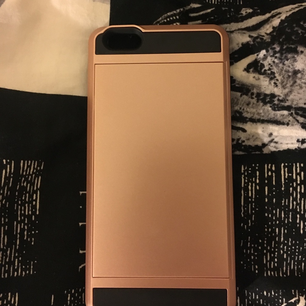 iPhone6 plus hidden card holder in rose gold