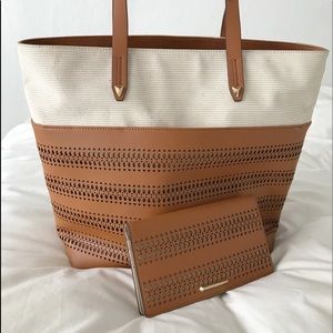 Stella & Dot Hudson Tote and Saddle Wallet