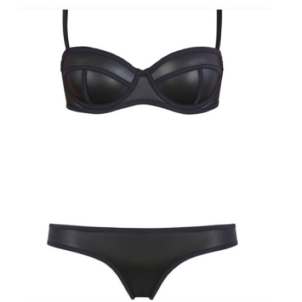 Triangl Black Bathing Suit - Balconnet