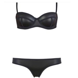 Triangl Black Bathing Suit - Balconnet