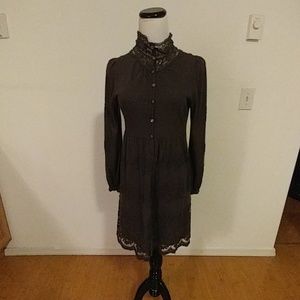 Brown Button Down Dress