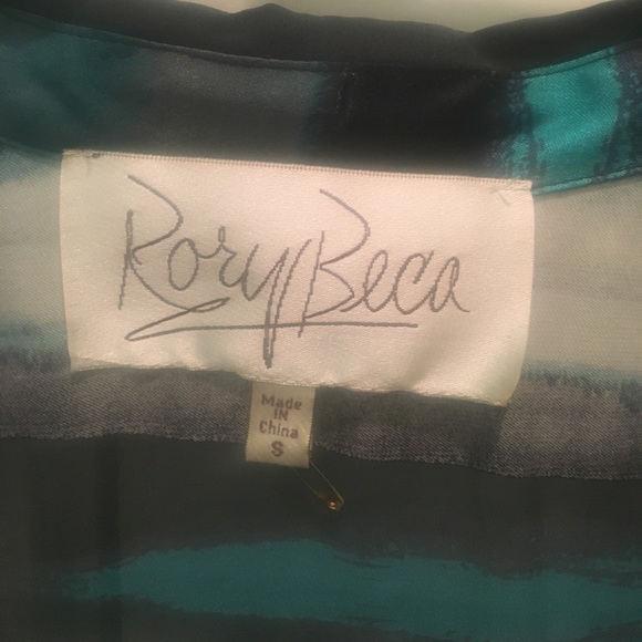 Teal Rory Beca Collared Top - Picture 4 of 4