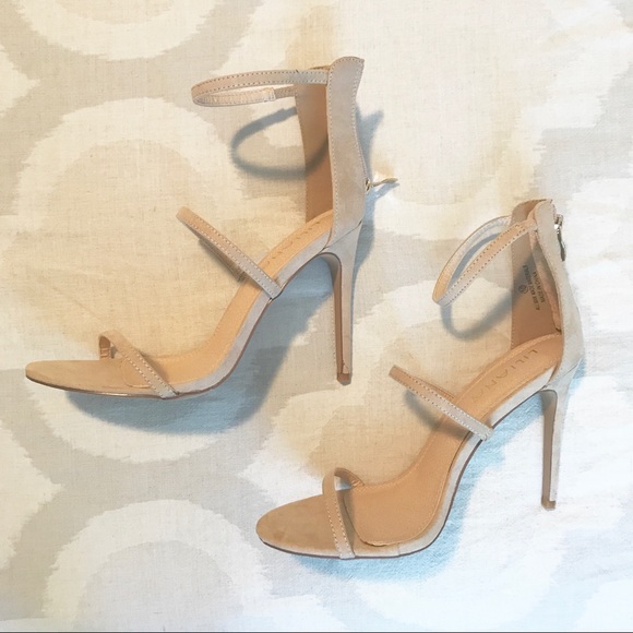 Shoes - Nude strapped heels