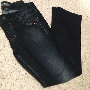 Silver Suki Dark Jeans