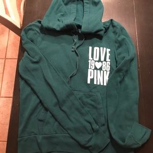 Dark teal PINK VS hoodie
