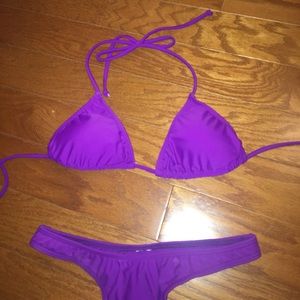 Purple bikini set