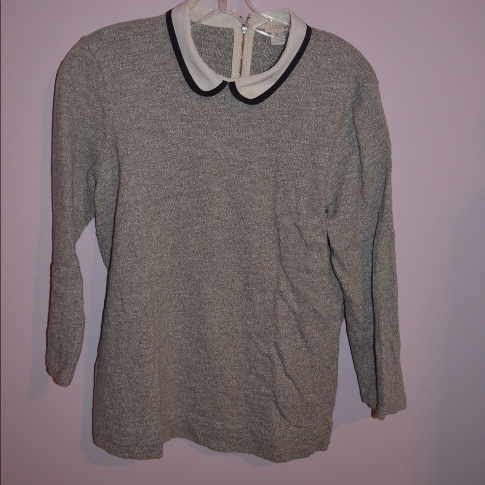 J.Crew peterpan style 3/4 top