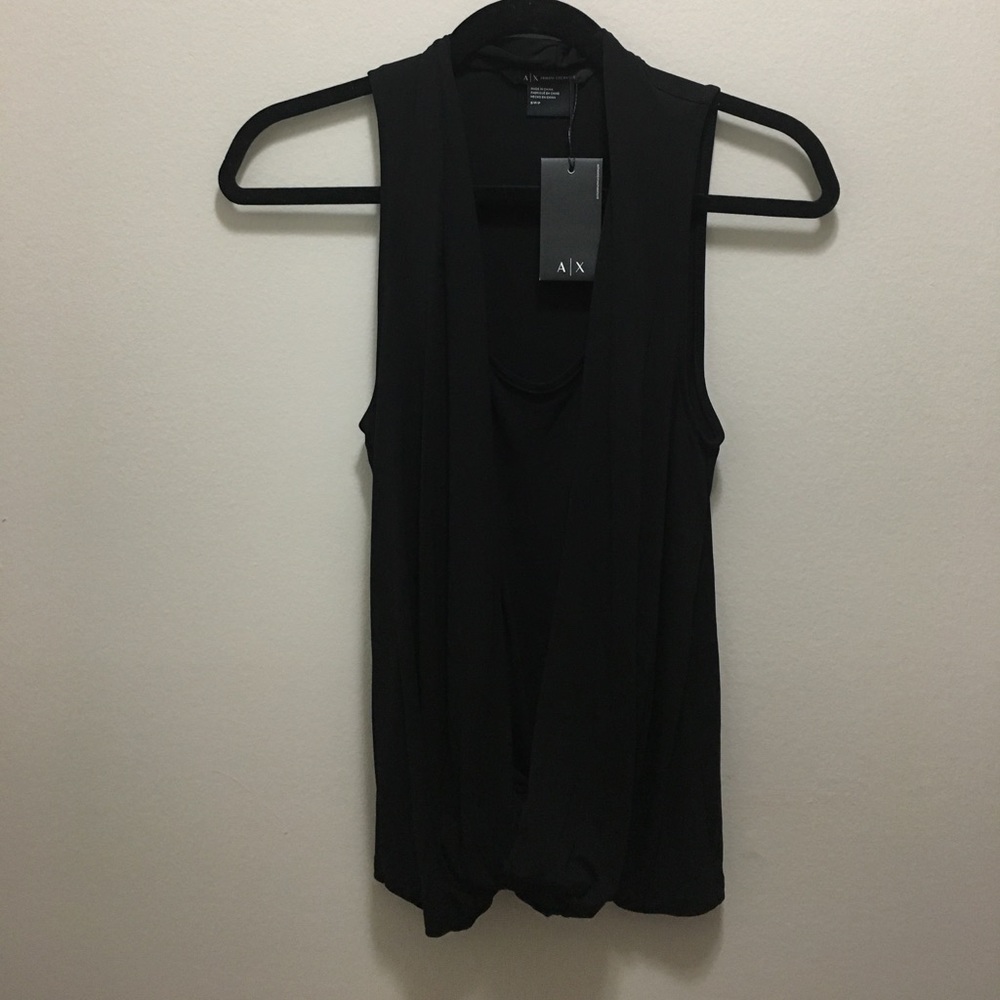 NWT Armani exchange sleeveless drape top