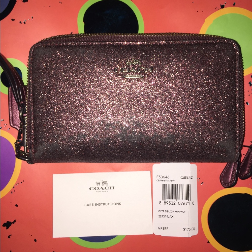 Coach Metallic Cherry Wallet