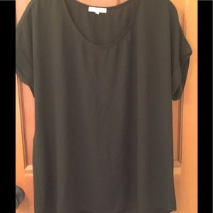 Pleione Short-Sleeved, Scoop-Neck Top, Size M