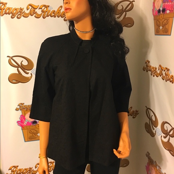 Black Japanese shirt sleeve jacket - Picture 1 of 3